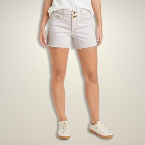 Universal Thread Vintage Jean Shorts High Rise Frayed Cut-Off‎ Hem Cream W 14/32 - Picture 1 of 7